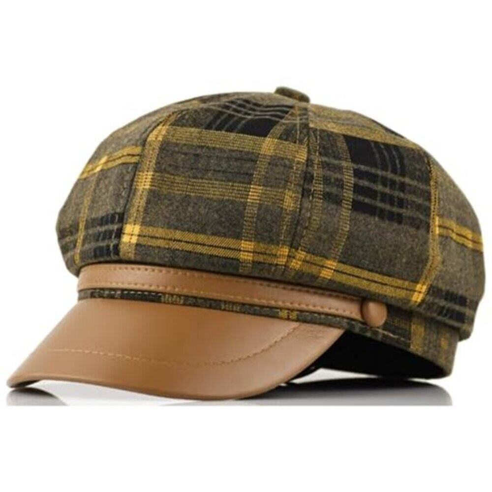 Women Newsboy Cap French Fashion Hats Summer Cabbie Baker Boy Hat - Picture 2 of 7